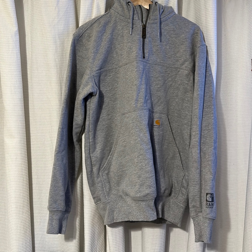 Carhartt grey 1/4 zip size small